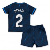 Dětský Fotbalový dres Chelsea Axel Disasi #2 2023-24 Venkovní Krátký Rukáv (+ trenýrky)